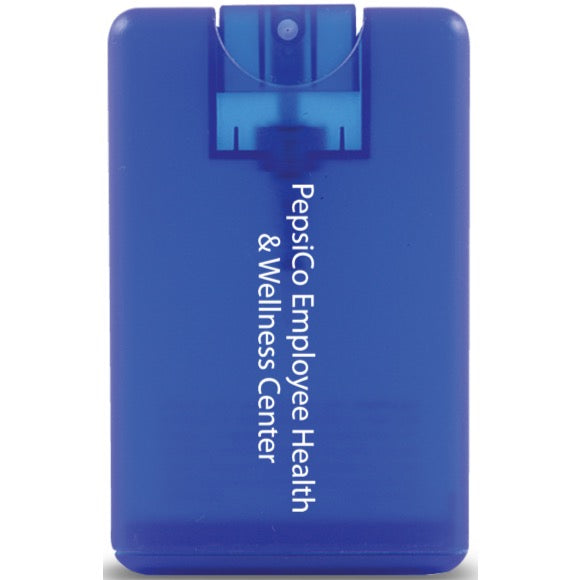 Credit Card Style Antibacterial Hand Sanitizer Spray -Employee Wellness logo-Special Quantity Order