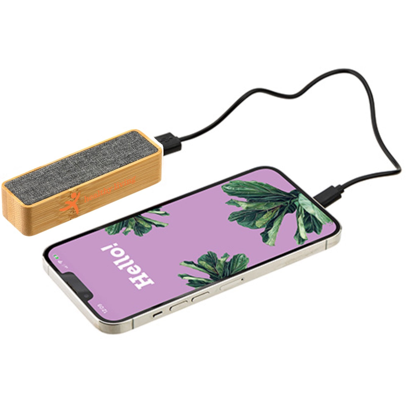 Bamboo/RPET 2000mAh Mini Power Bank