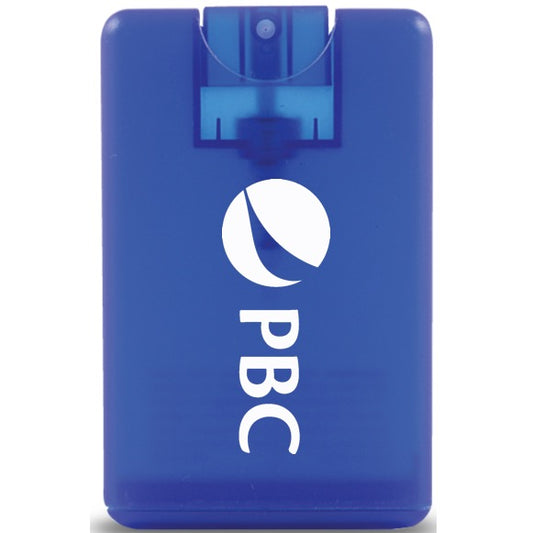 Credit Card Style Antibacterial Hand Sanitizer Spray -PBC logo-Special Quantity Order