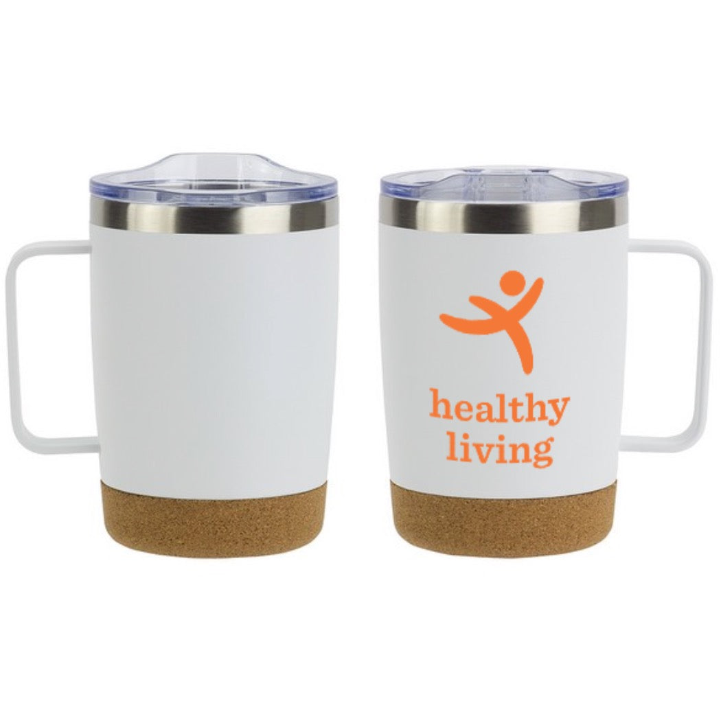 12 oz Vacuum Insulated Stainless Steel Mug with Cork Base